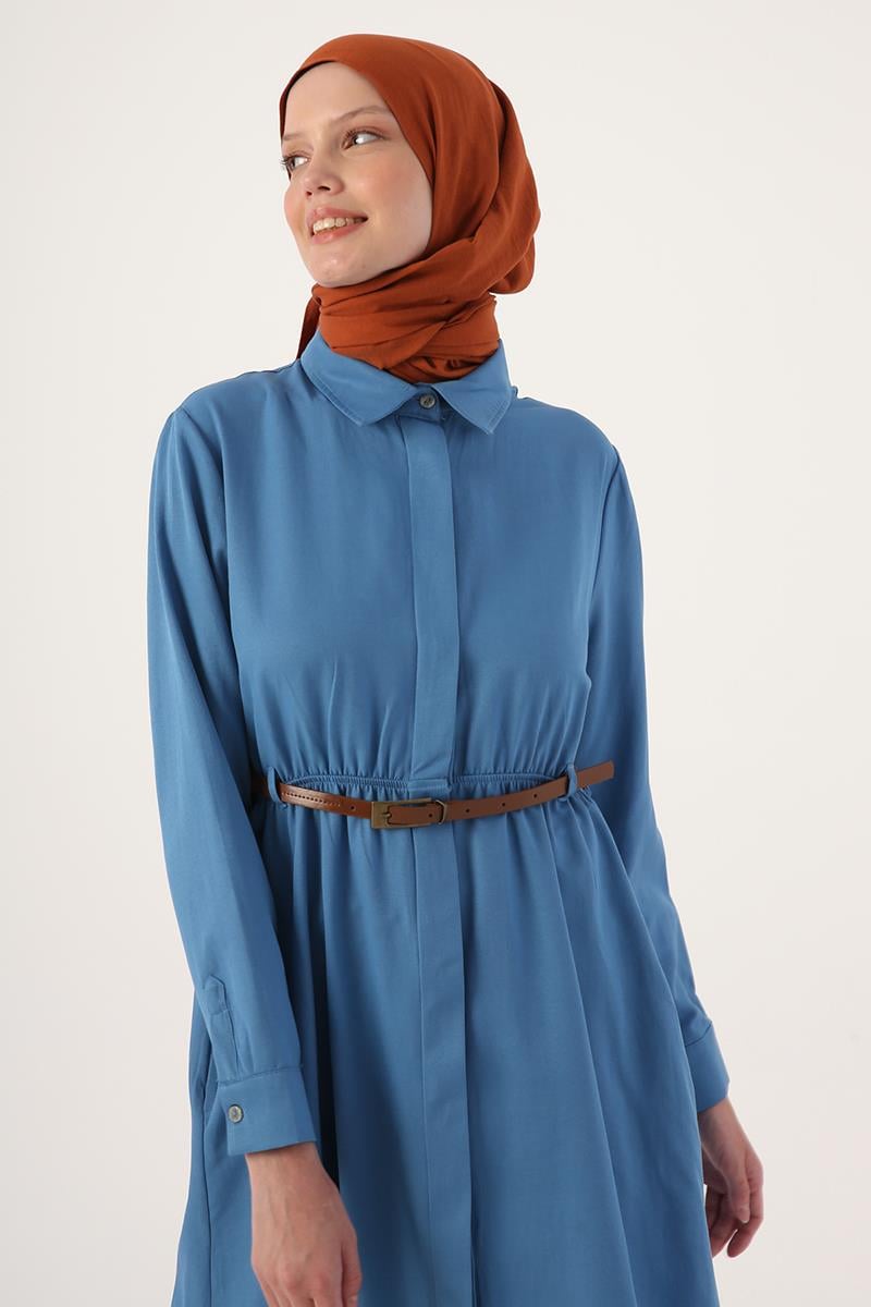 Long Shirt Tunic With Belt