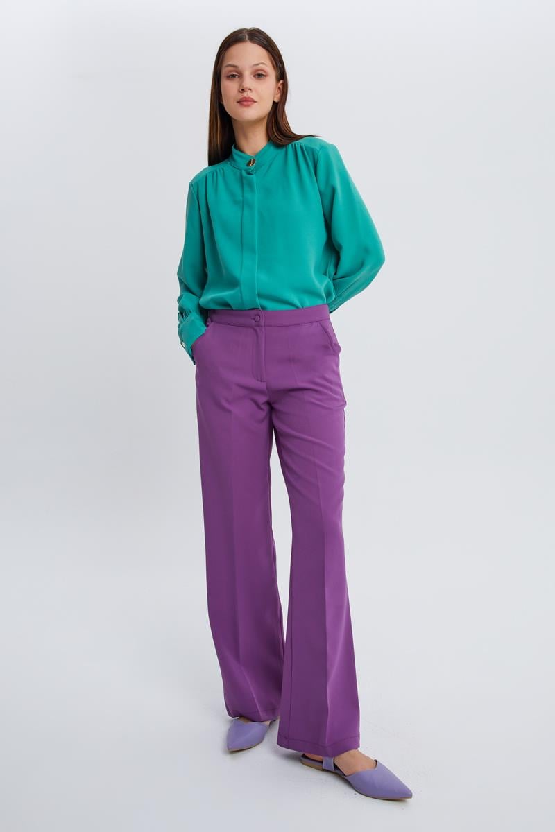 Wide Leg Pants With Pockets