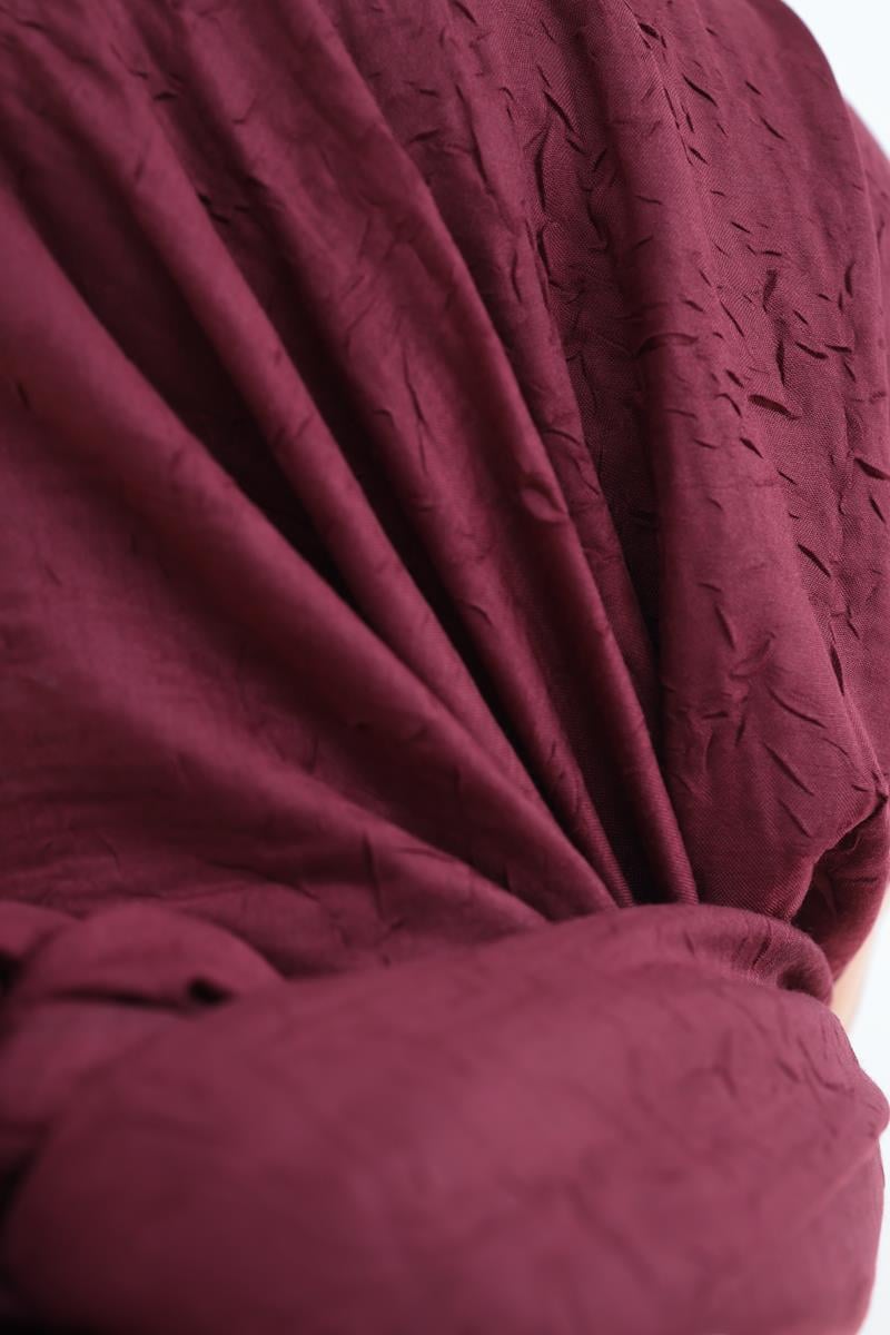 Koyu Pembe-Bambu Kraş Şal