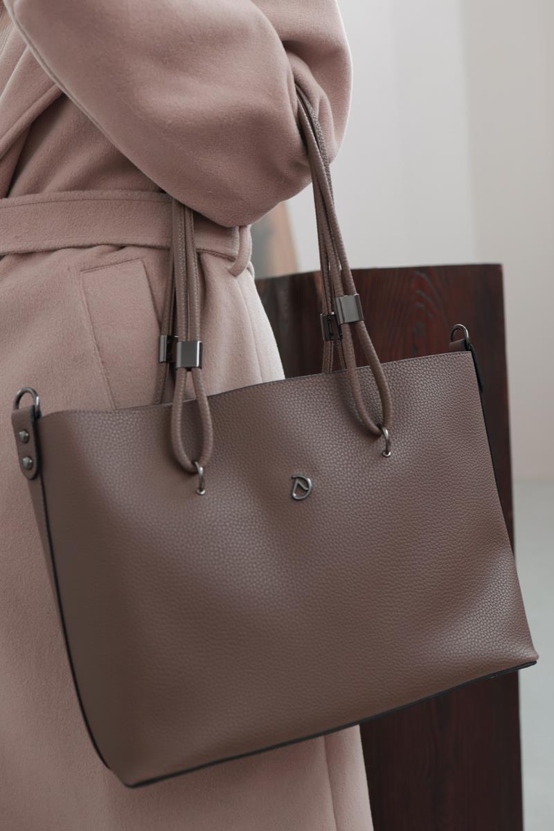 Koyu Vizon-El Ve Omuz Çantası