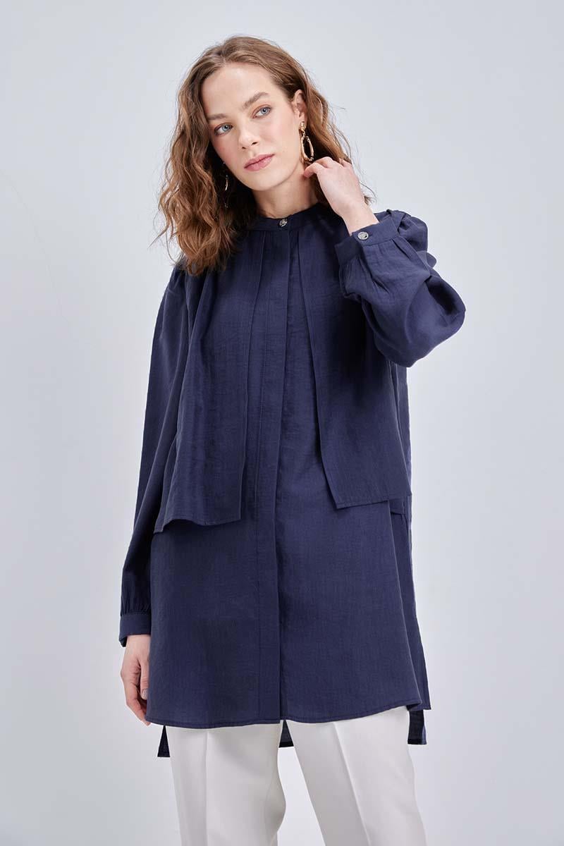 Draped Shirt Tunic