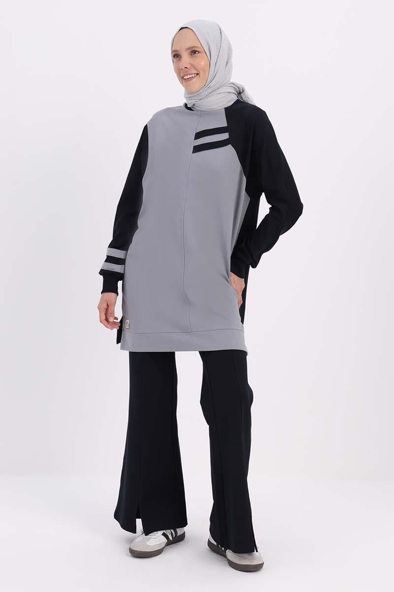 Garnili Yırtmaçlı Eşofman Takımı