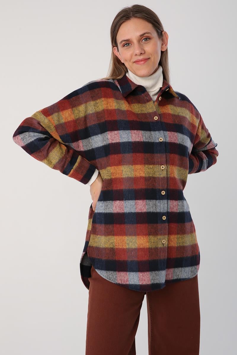 Oversize Oduncu Gömlek Tunik