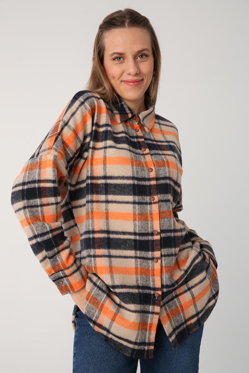 Oversize Oduncu Gömlek Tunik