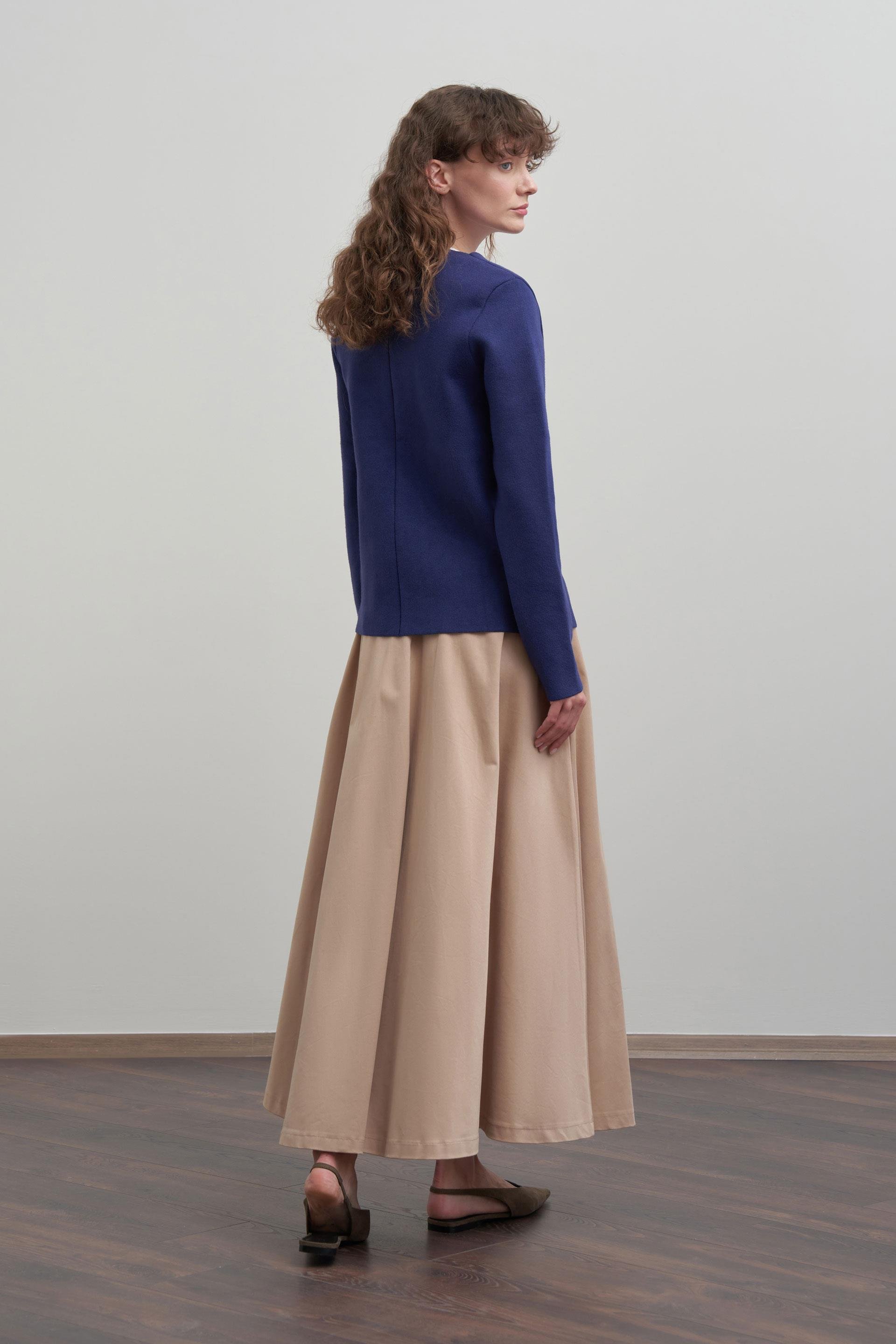 Lacivert-Şal Yaka Triko Hırka