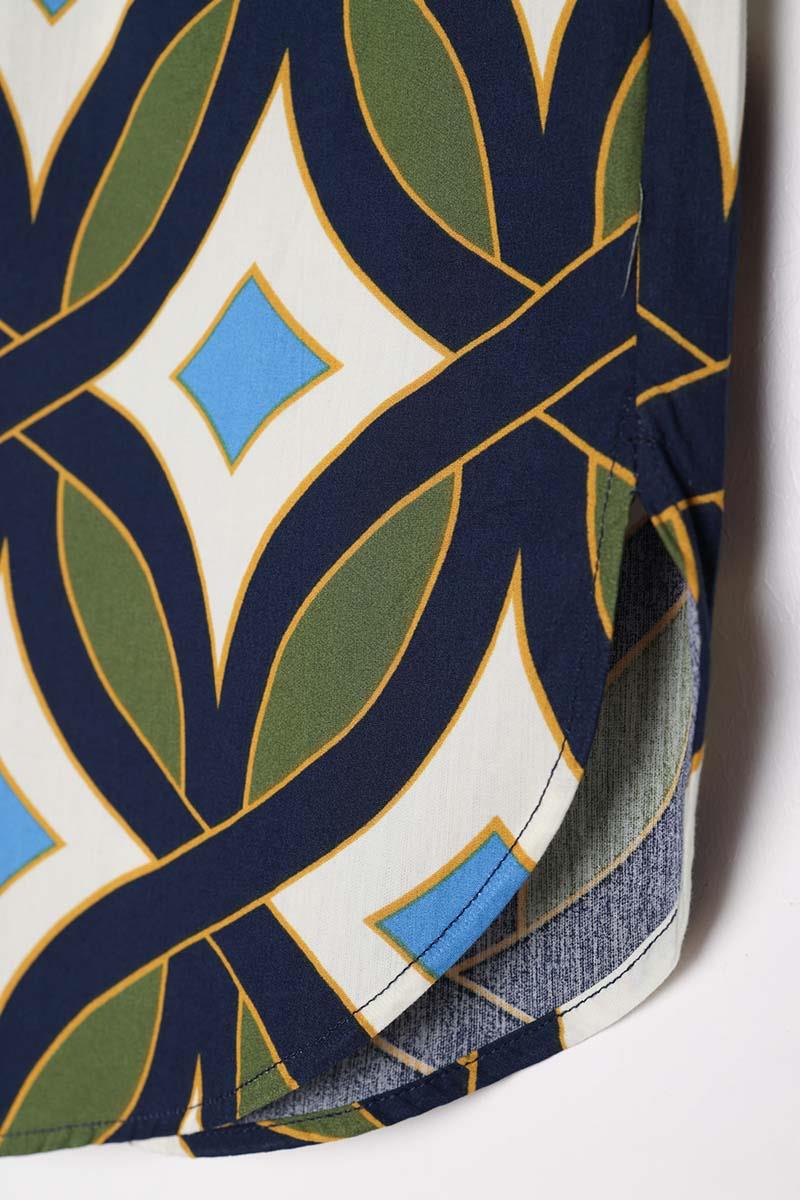 100% Cotton Patterned Shirt Tunic