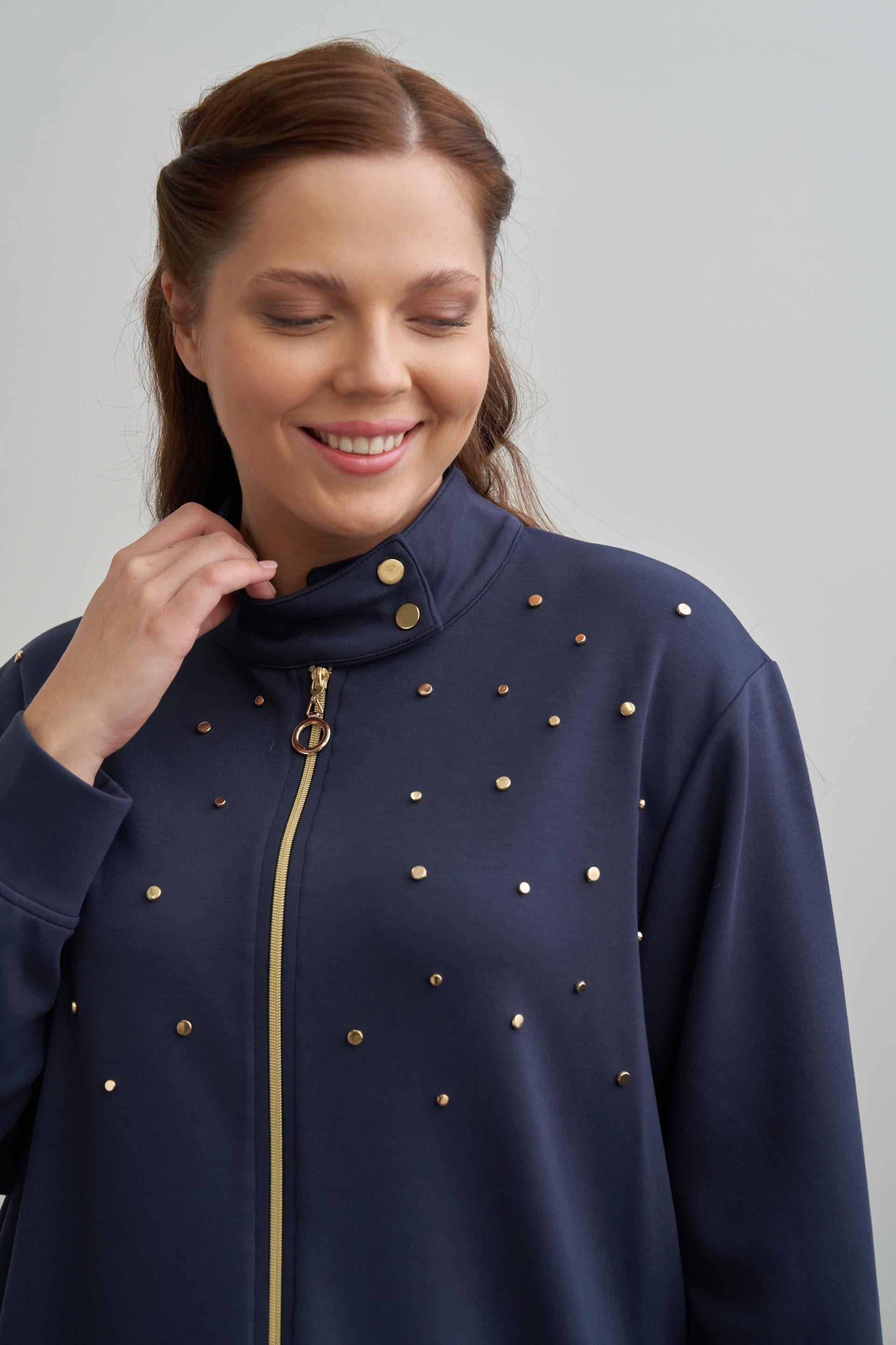 Lacivert-Yumuşak Dokulu Büyük Beden Droplu Eşofman Takımı