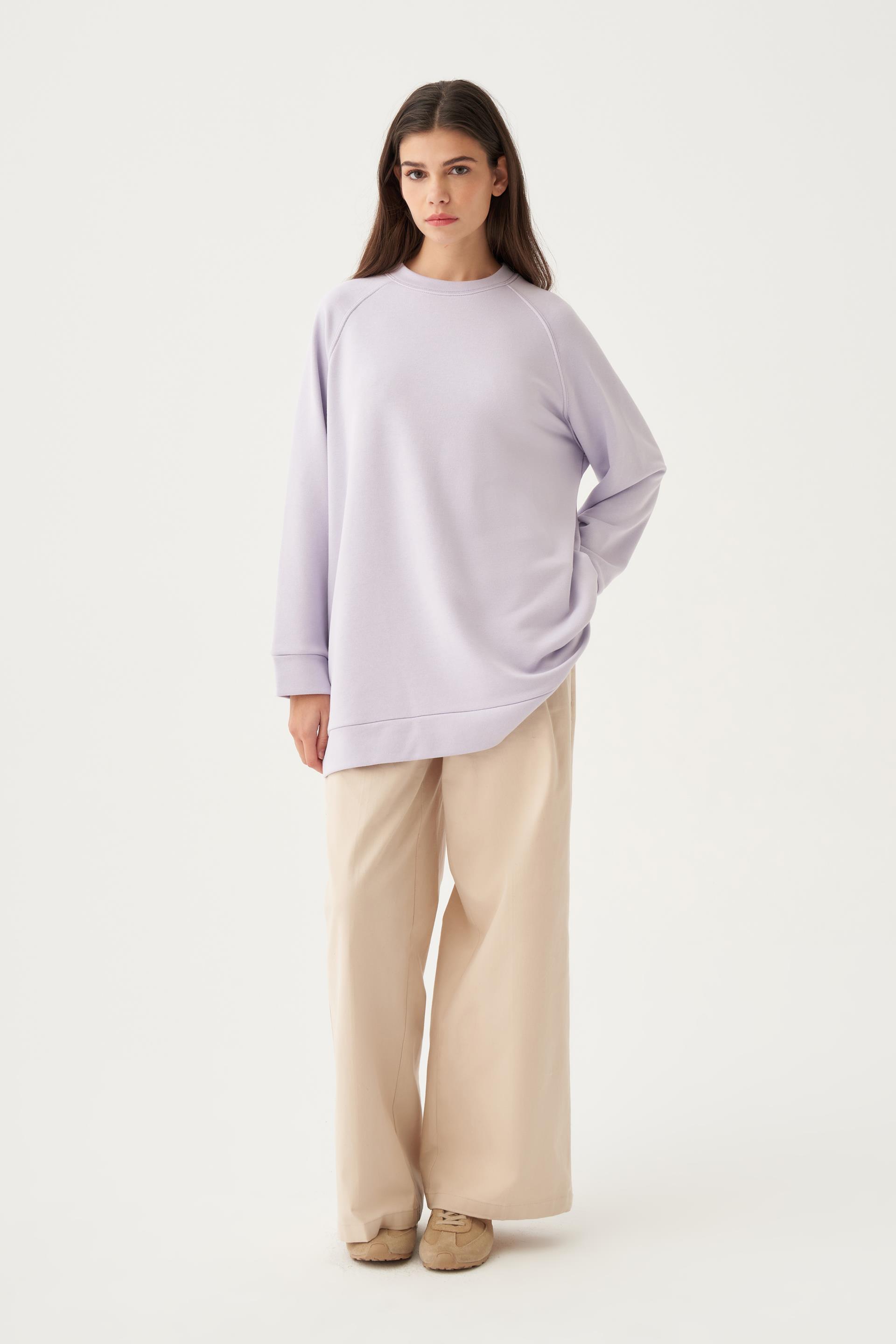 Lila-Reglan Kollu Sweat