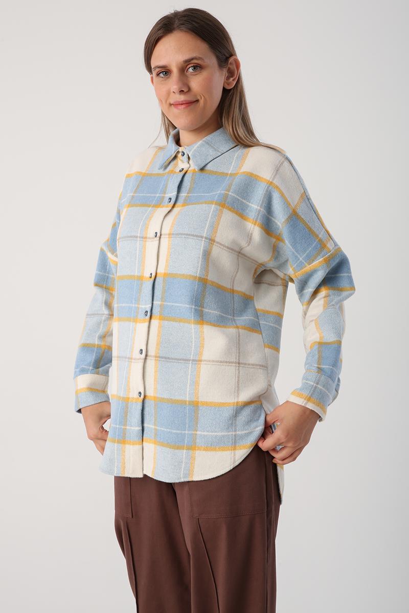 Oversize Oduncu Gömlek Tunik