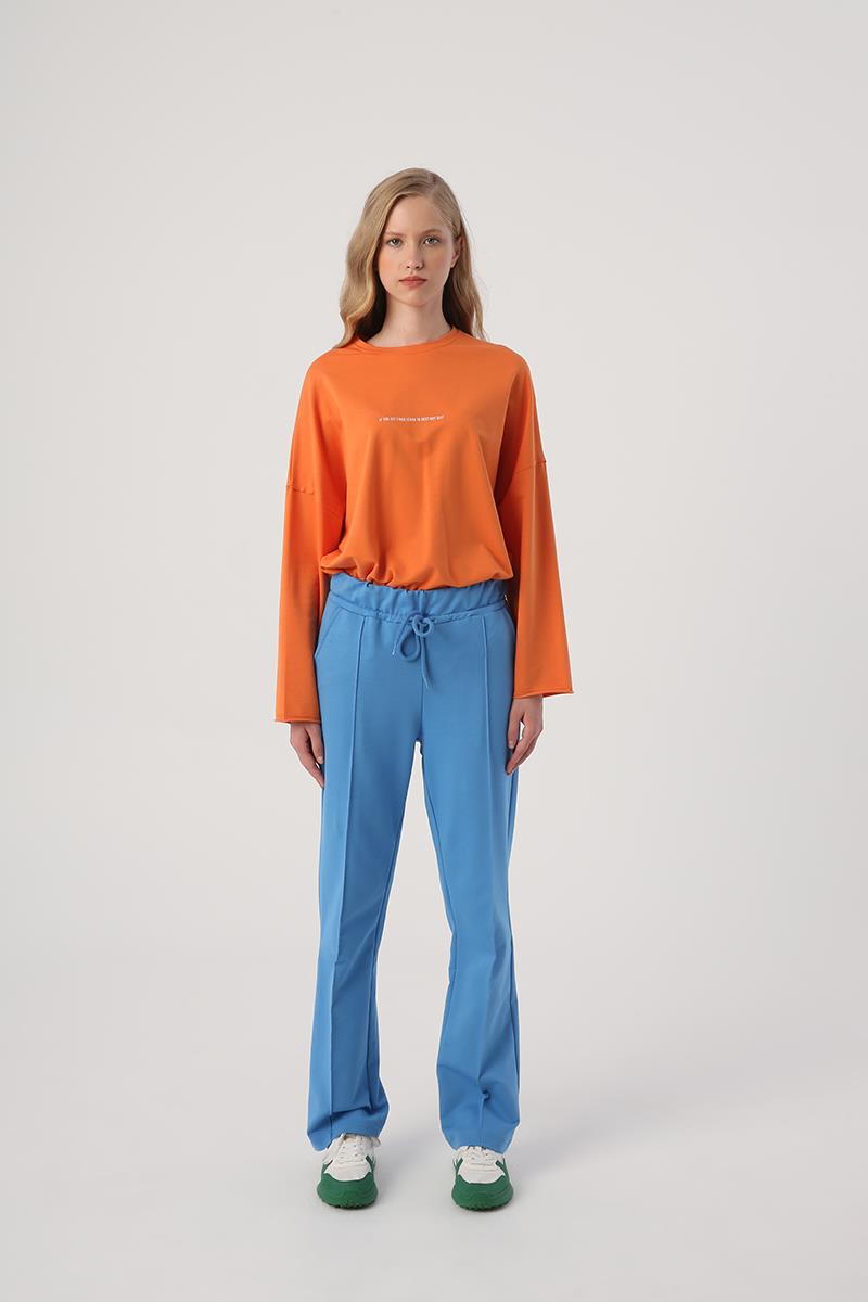 Saks-Cepli Eşofman Altı