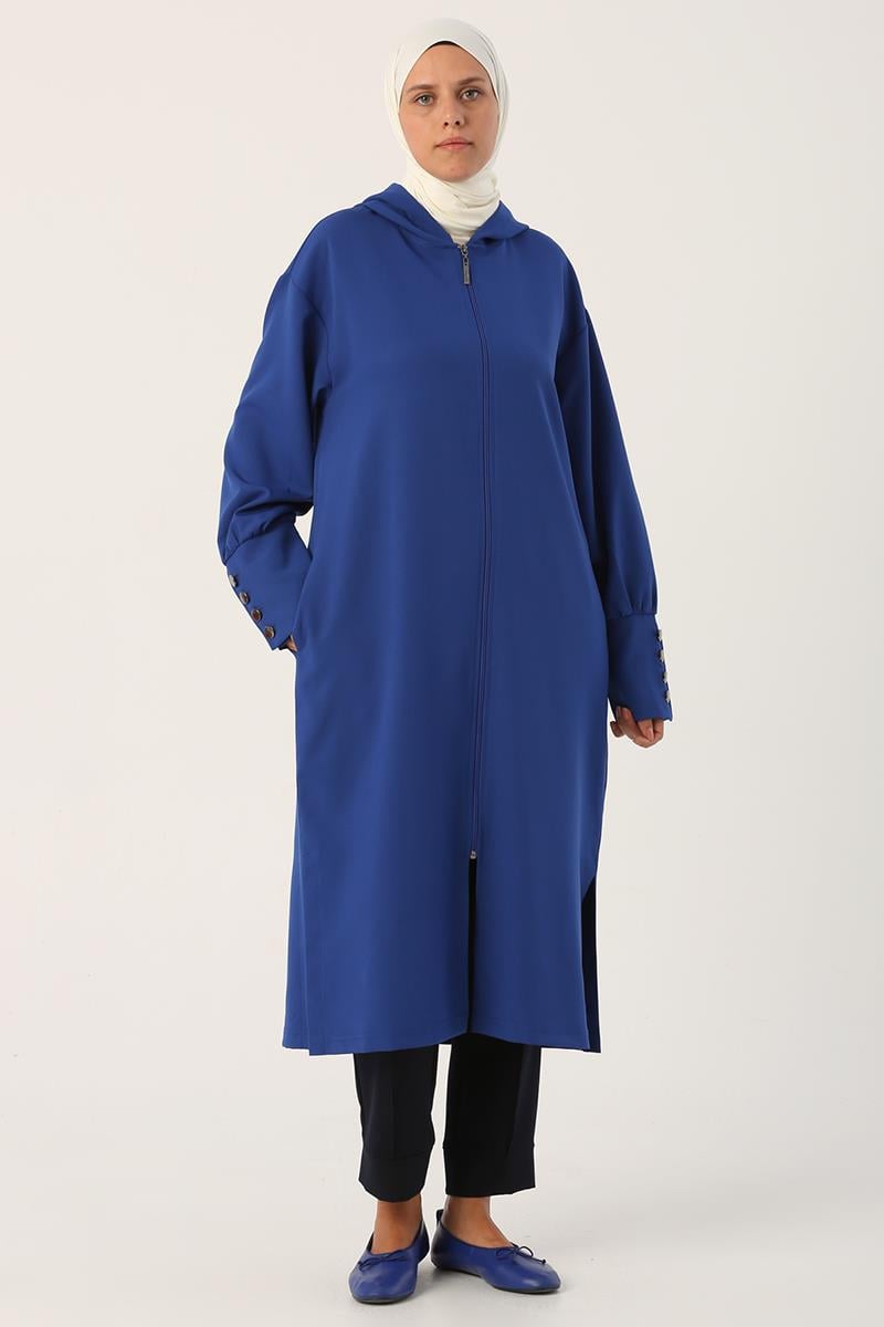 Hooded Zippered Comfort Cardigan