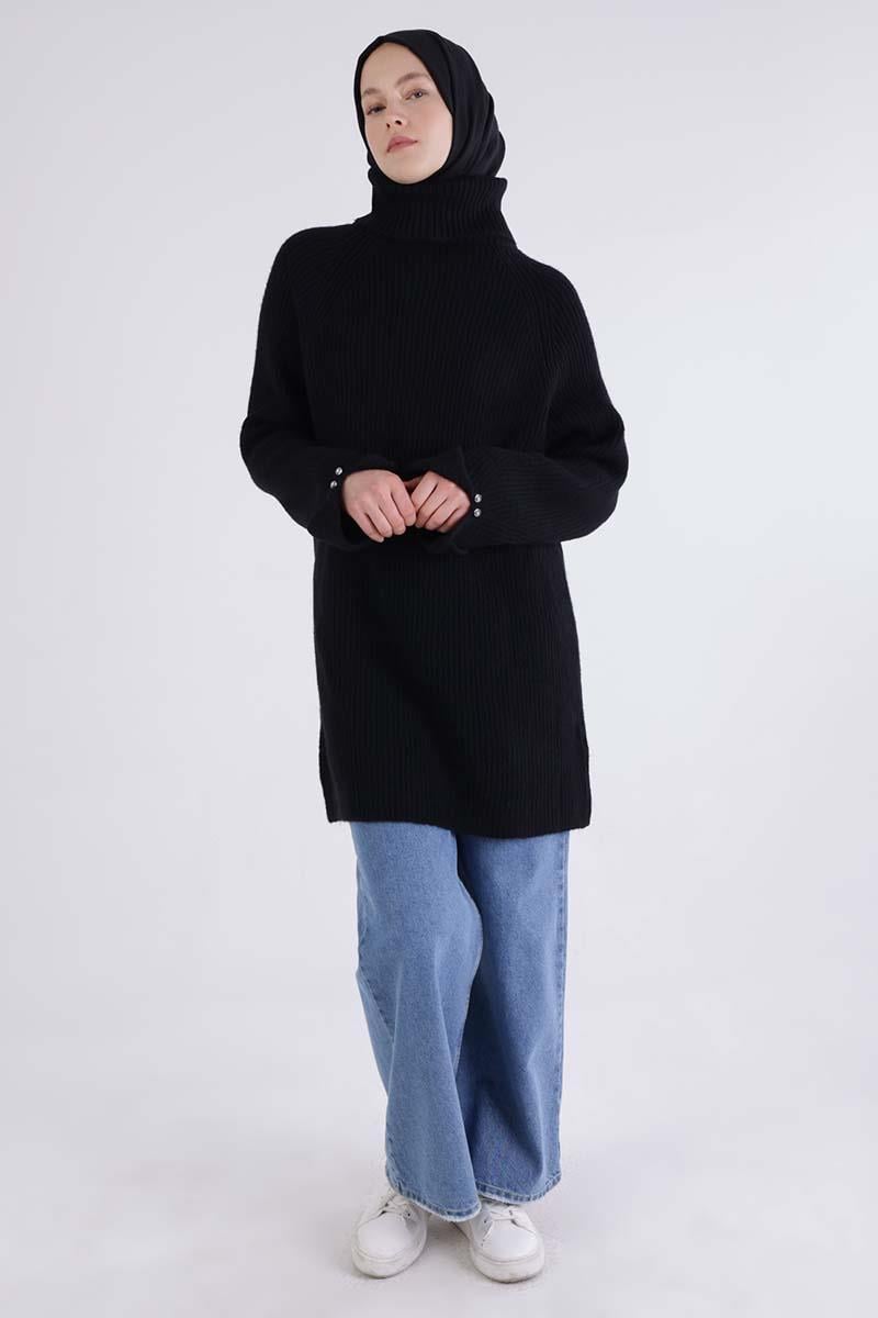 Balıkçı Yaka Reglan Kol Triko Tunik