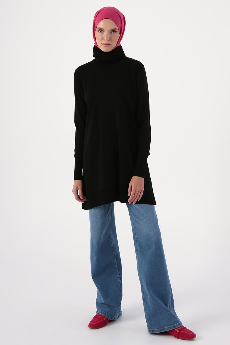 Turtleneck Knitwear Tunic