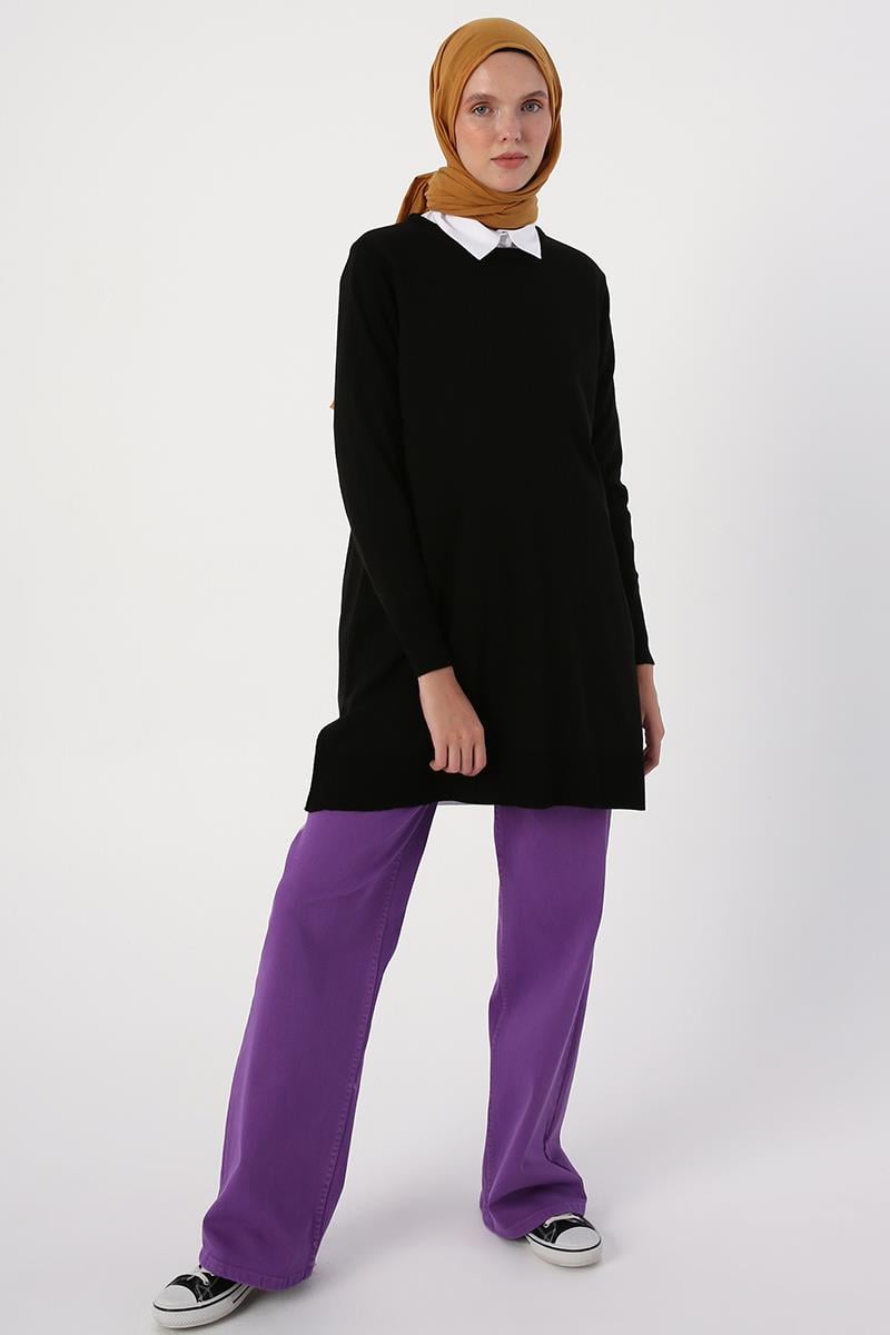Crew Neck Knitwear Tunic