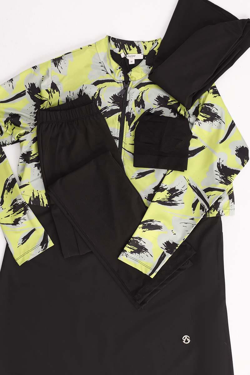 Four Piece Hijab Swimsuit