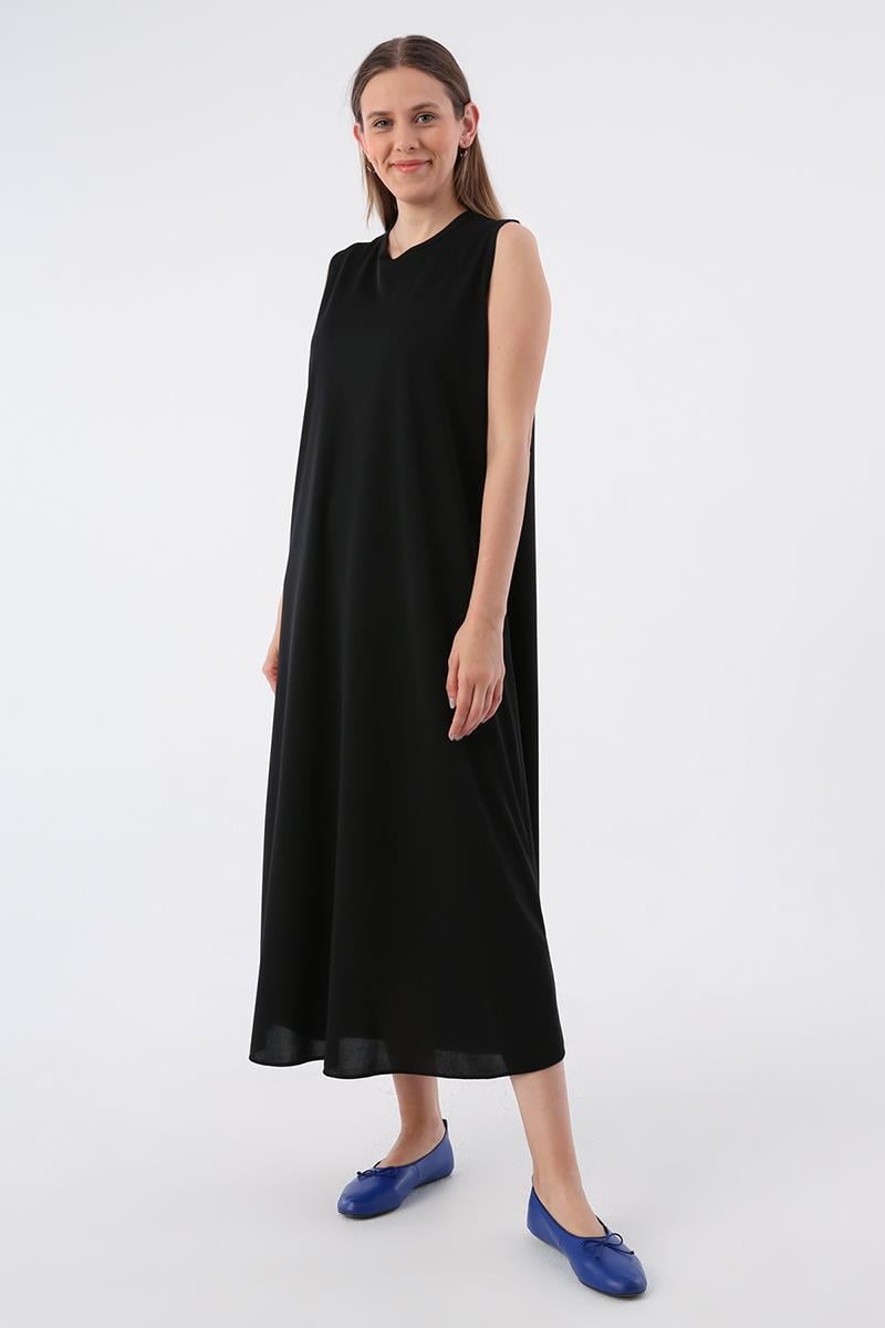 Siyah-Basic Elbise Astarı