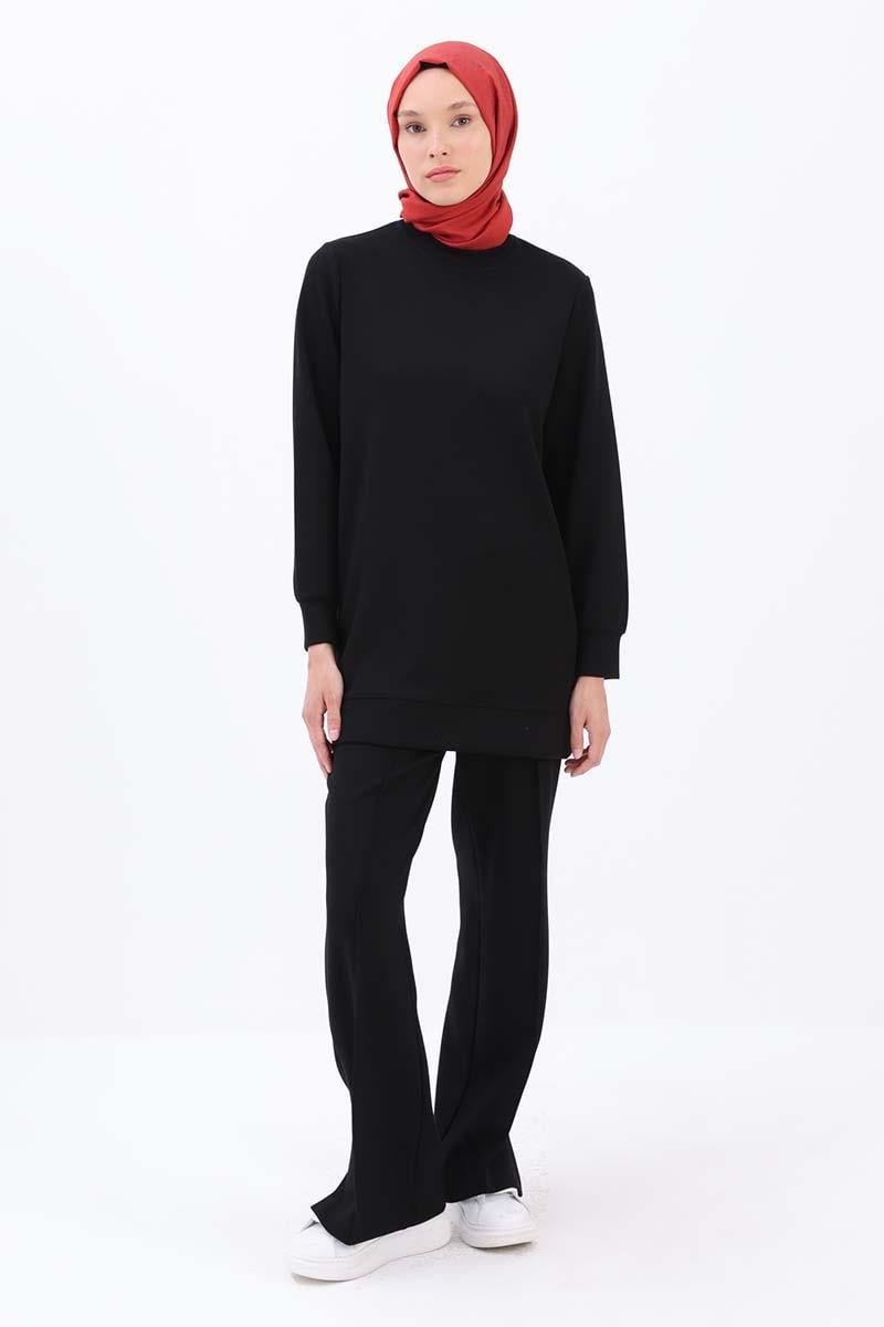 Garnili Piliseli Fermuarlı Tunik