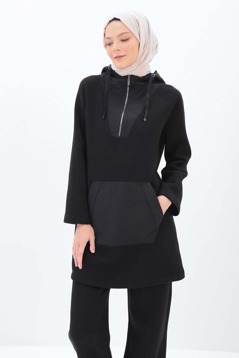 Garnili Kanguru Cepli Eşofman Takımı