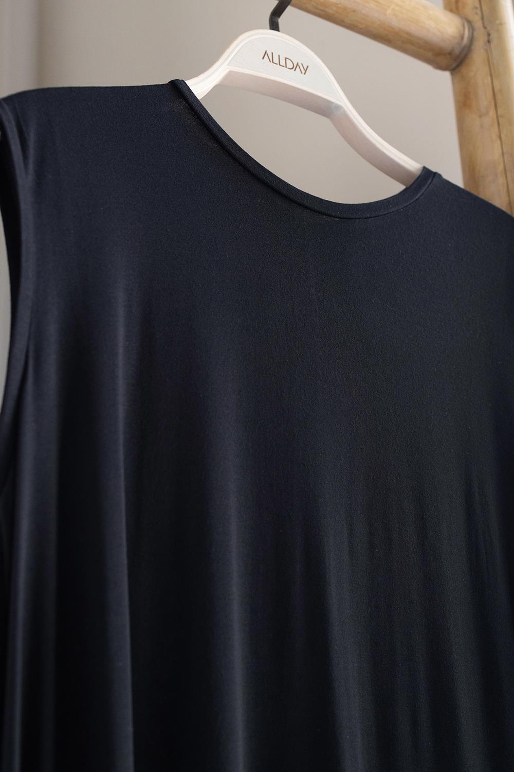 Siyah-Kolsuz Uzun İçlik