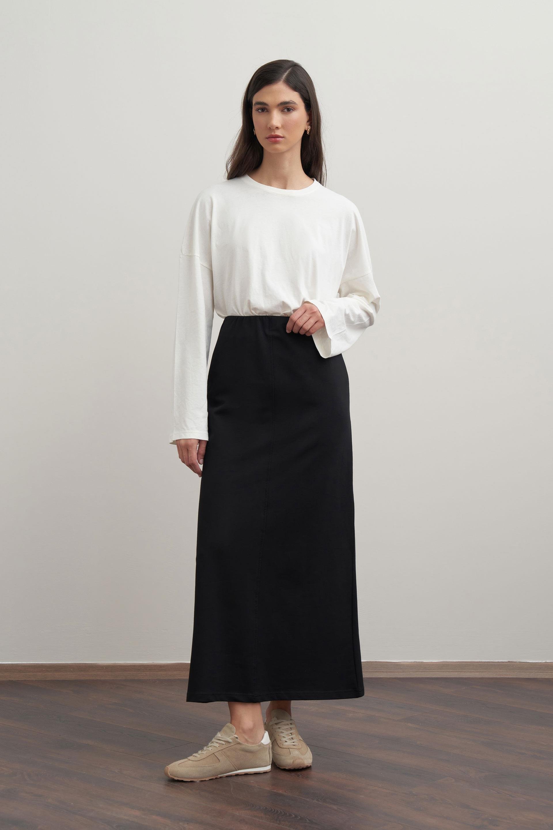 Siyah-Pamuklu Kalem Etek