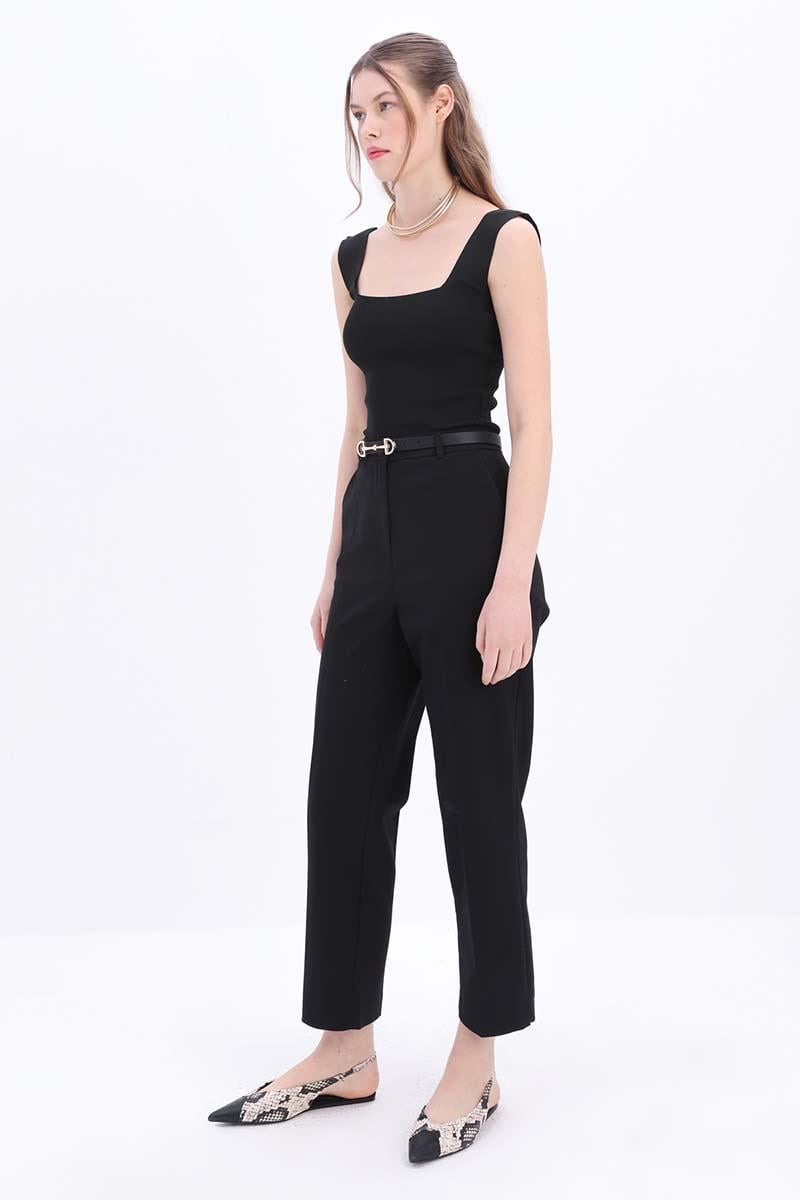 Pamuklu Rahat Kalıp Kumaş  Pantolon