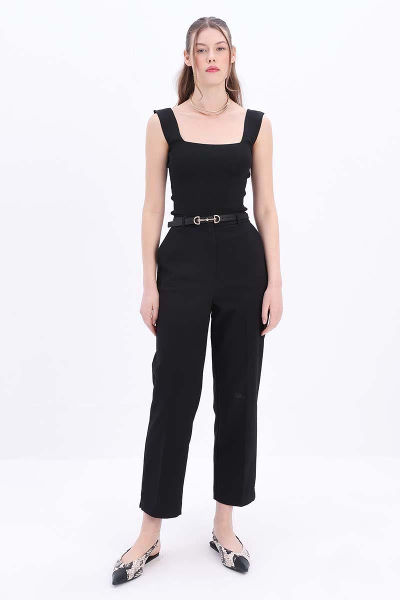 Pamuklu Rahat Kalıp Kumaş  Pantolon