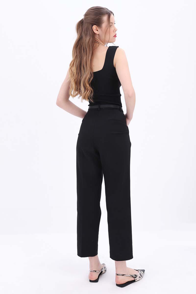 Pamuklu Rahat Kalıp Kumaş  Pantolon