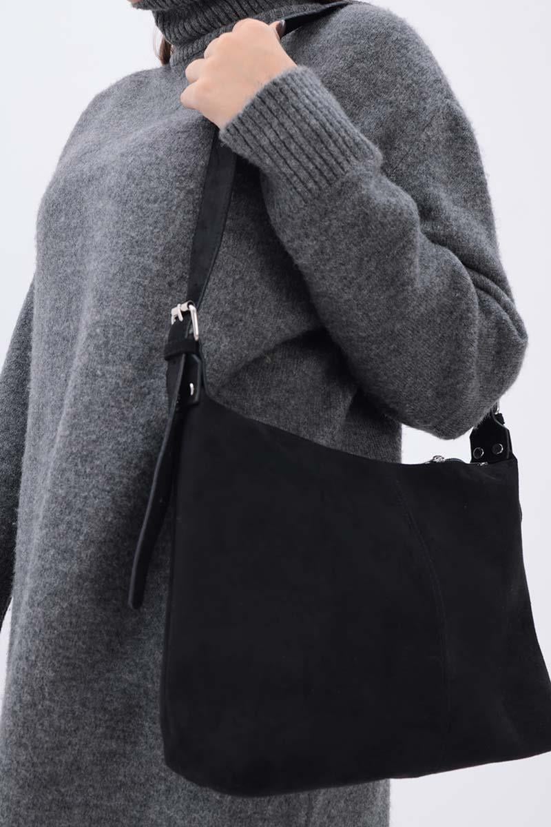 Süet Çapraz Çanta