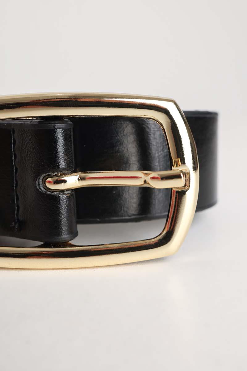 Tokalı Parlak Suni Deri Kemer