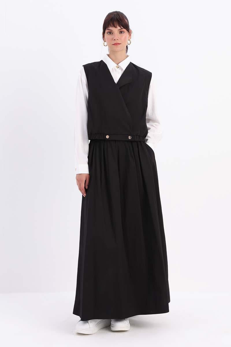 Siyah-Yelekli Etekli Takım