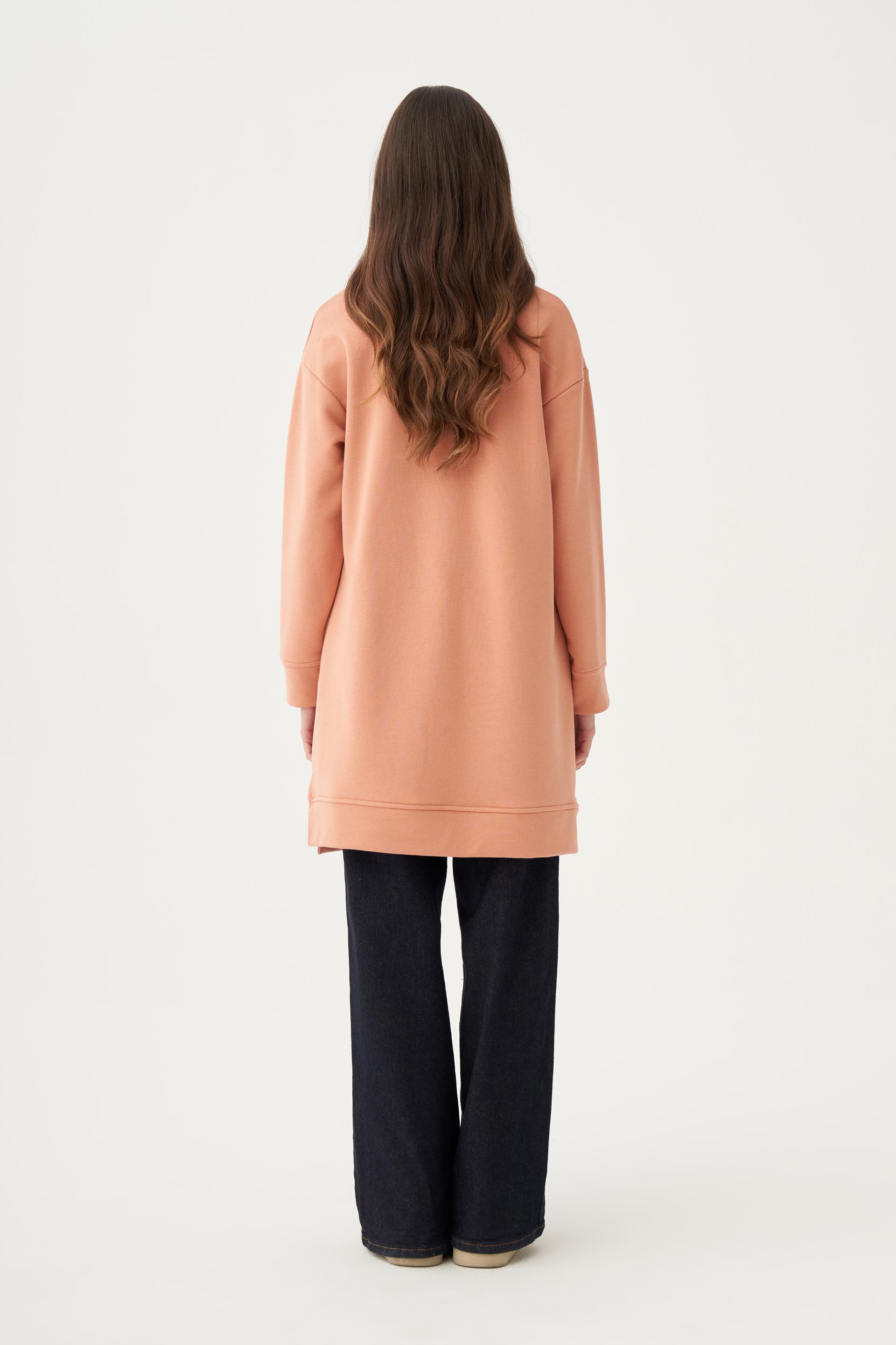 Somon-Yumuşak Dokulu Sweatshirt