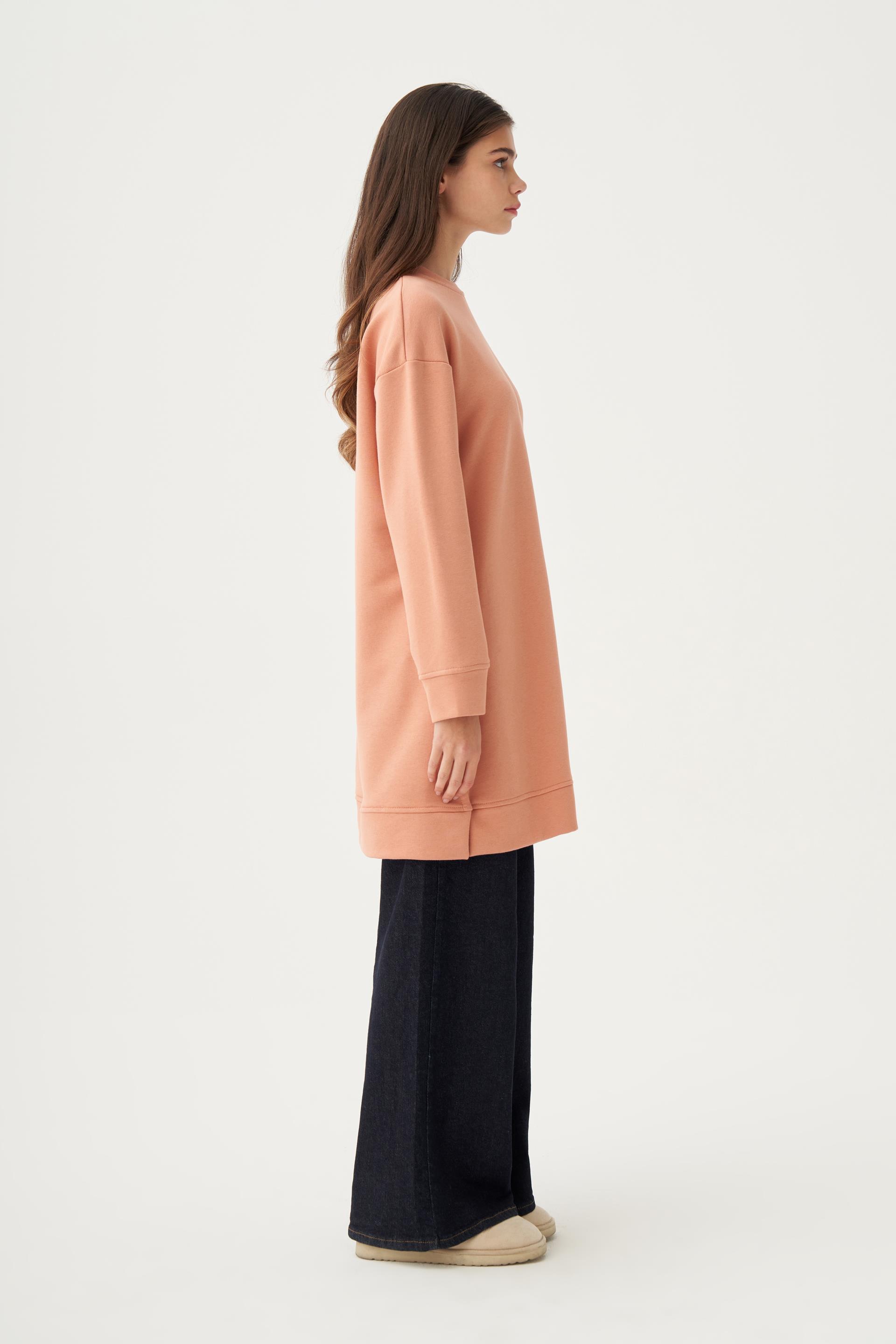 Somon-Yumuşak Dokulu Sweatshirt