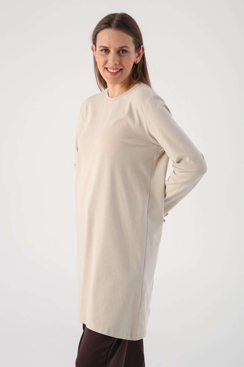 Basic Pamuklu Süprem Sweat Tunik