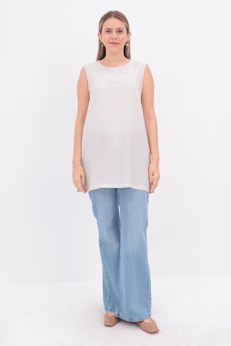 Taş-Basıc Sıfır Kol İçlik Tunik