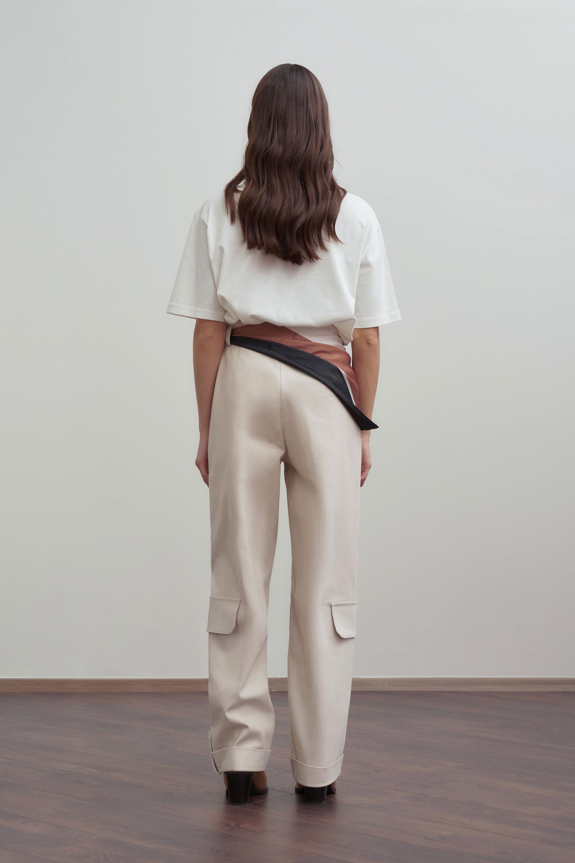 Taş-Gabardin Kargo Pantolon