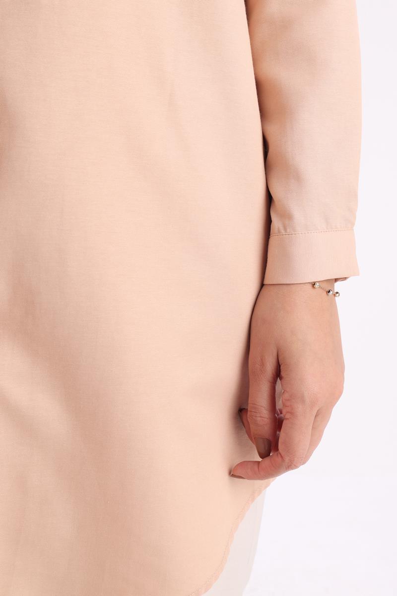 Basic Gizli Patlı Gömlek Tunik