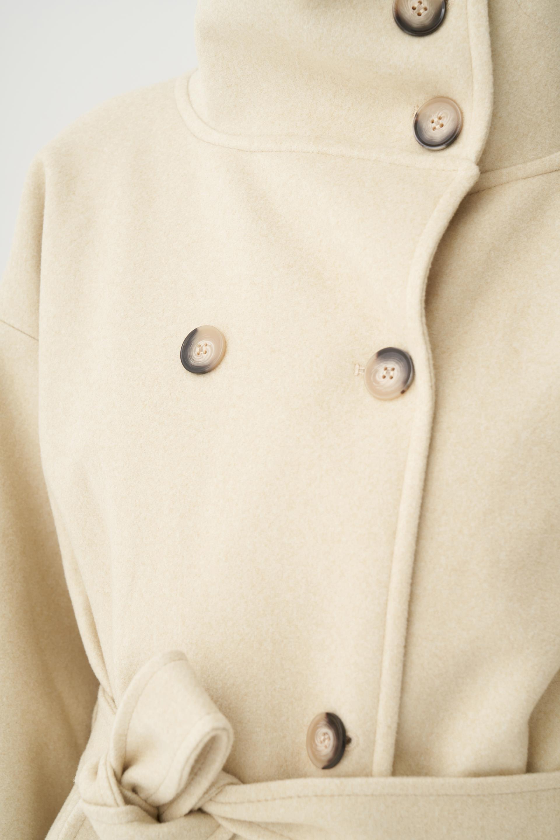 Taş-Hakim Yakalı Kaşe Kaban