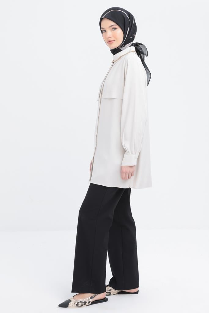 Taş-Önü Rüzgarlıklı Gömlek Tunik