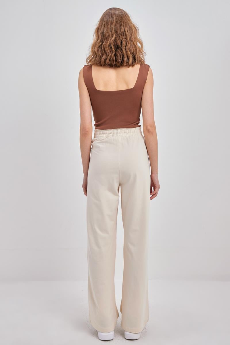 Pamuklu Cepli Eşofman Altı