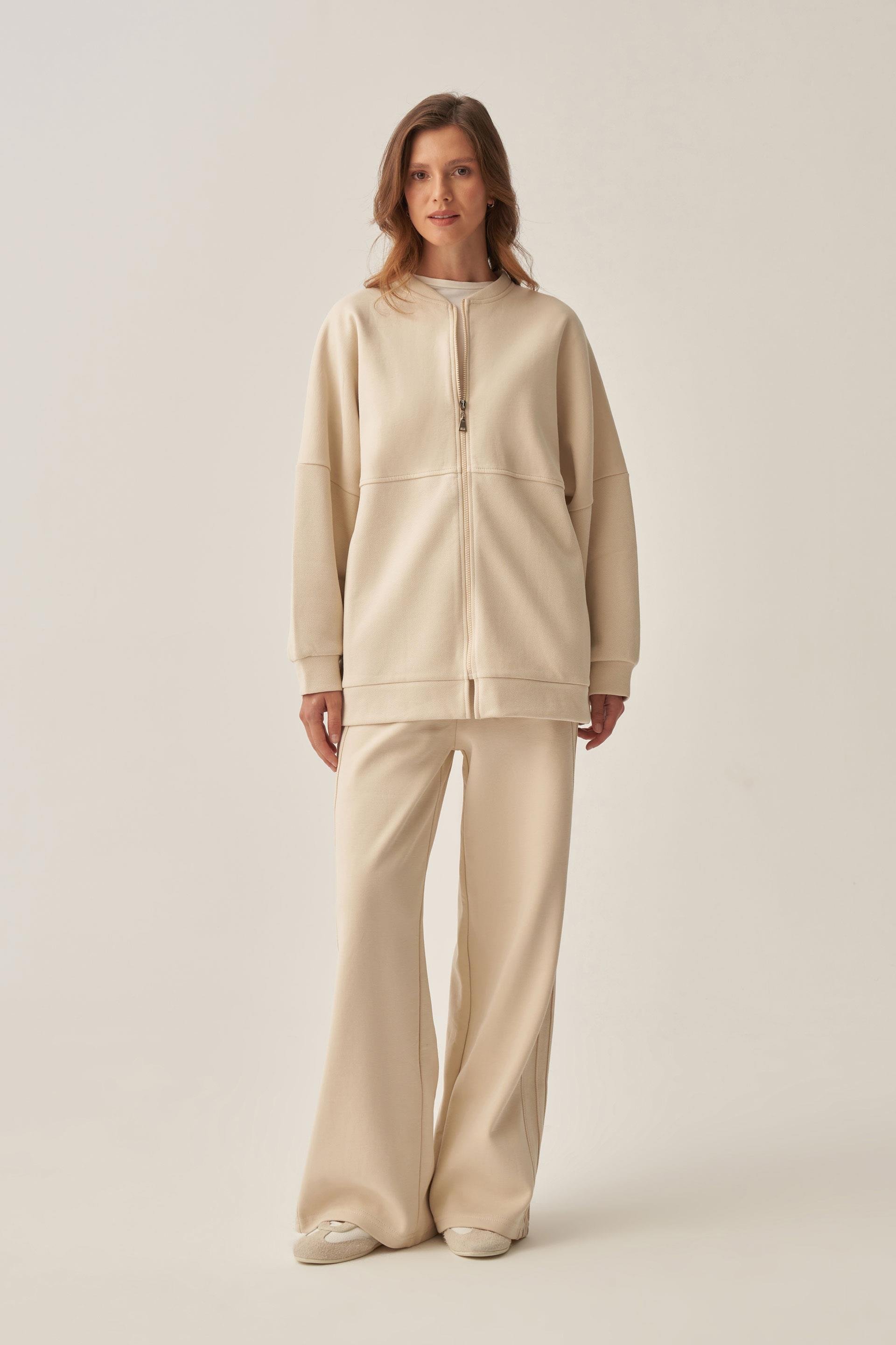 Taş-Pike Dokulu İnterlok Eşofman Takımı