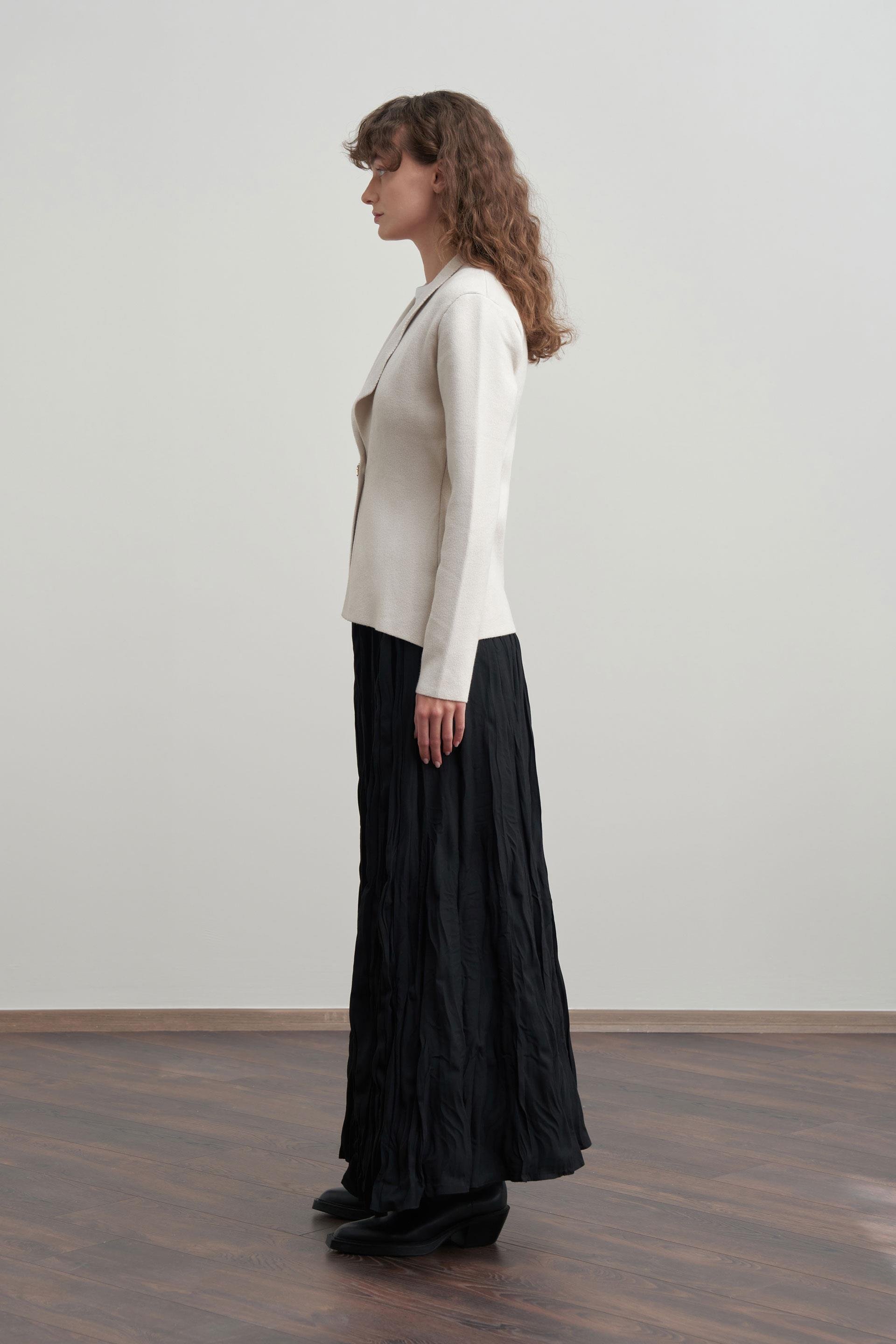 Taş-Şal Yaka Triko Hırka