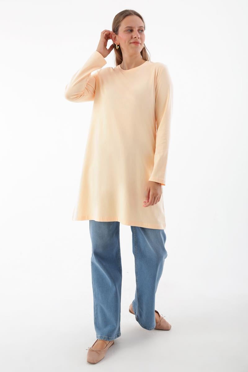 Basic Pamuklu Süprem Sweat Tunik