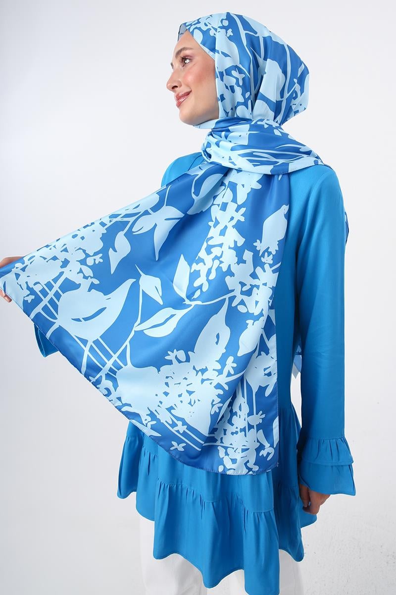 Desenli Twill Şal
