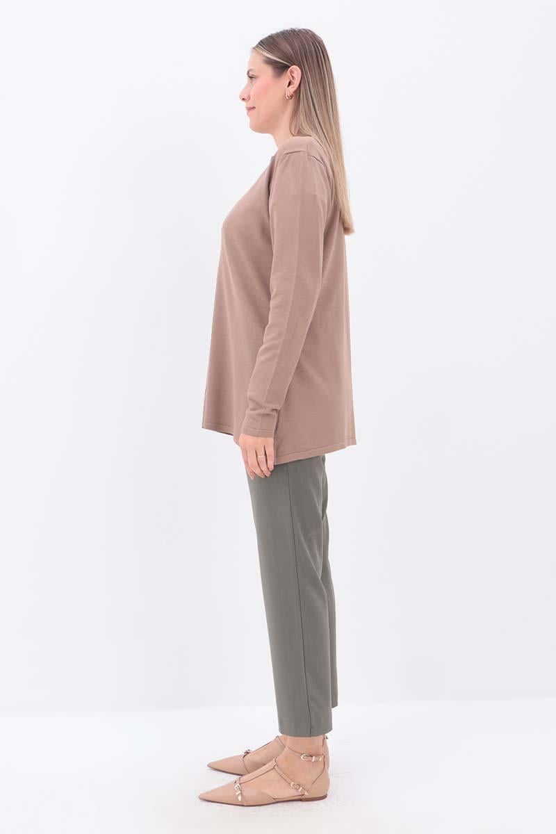 Düğmeli Triko Hırka