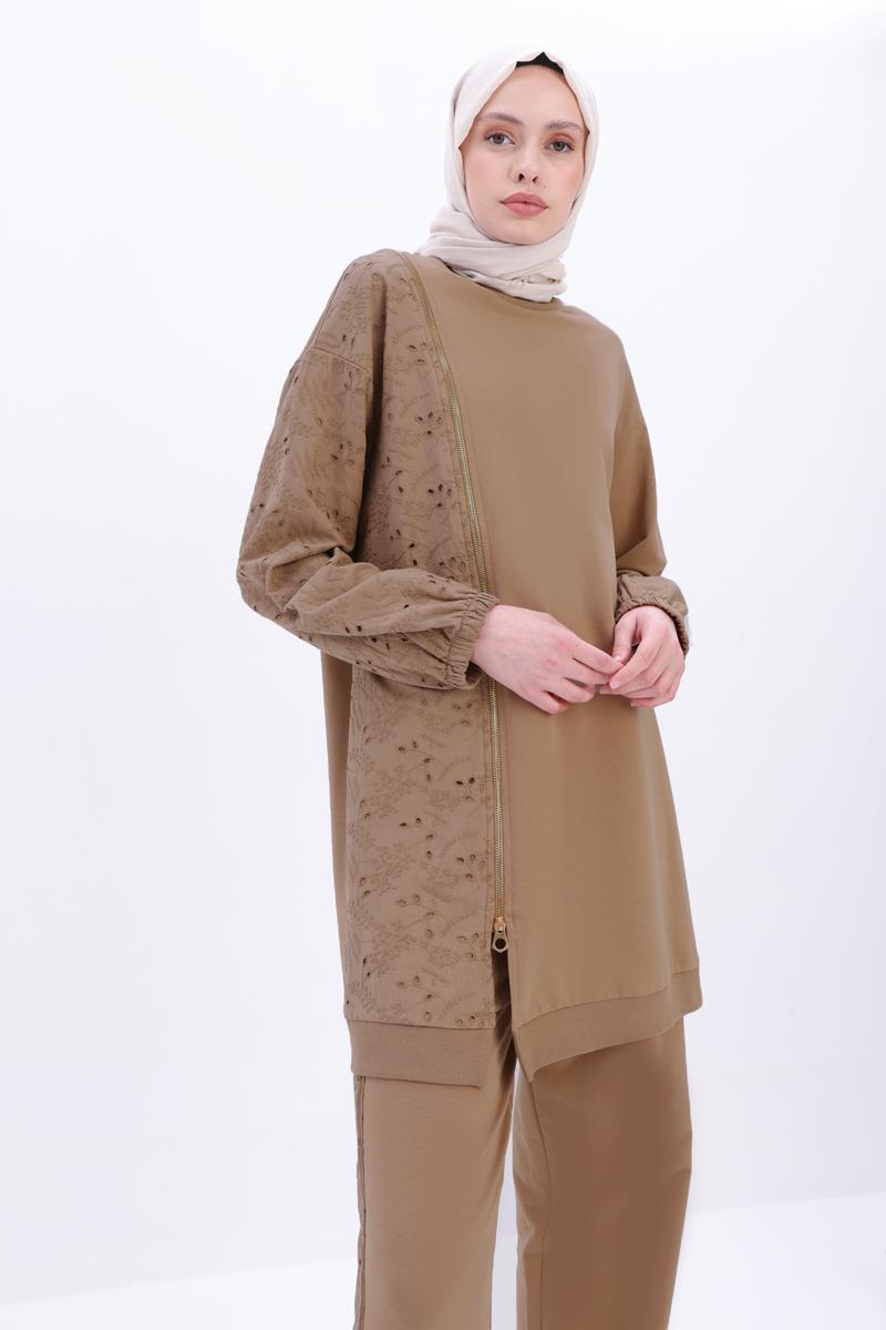 Fisto Garnili Pantolonlu Takım