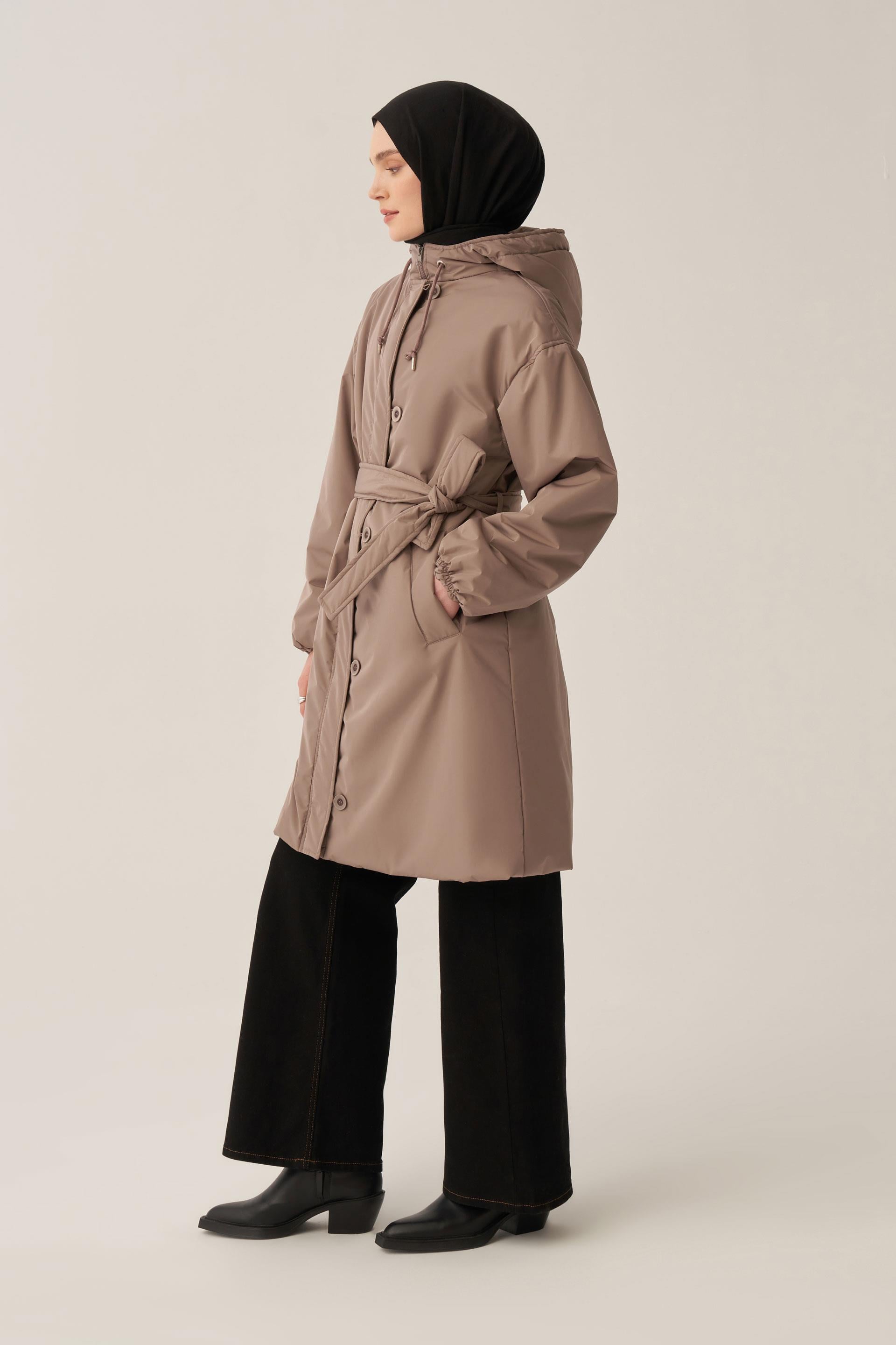 Vizon-Kemerli Relax Şişme Mont