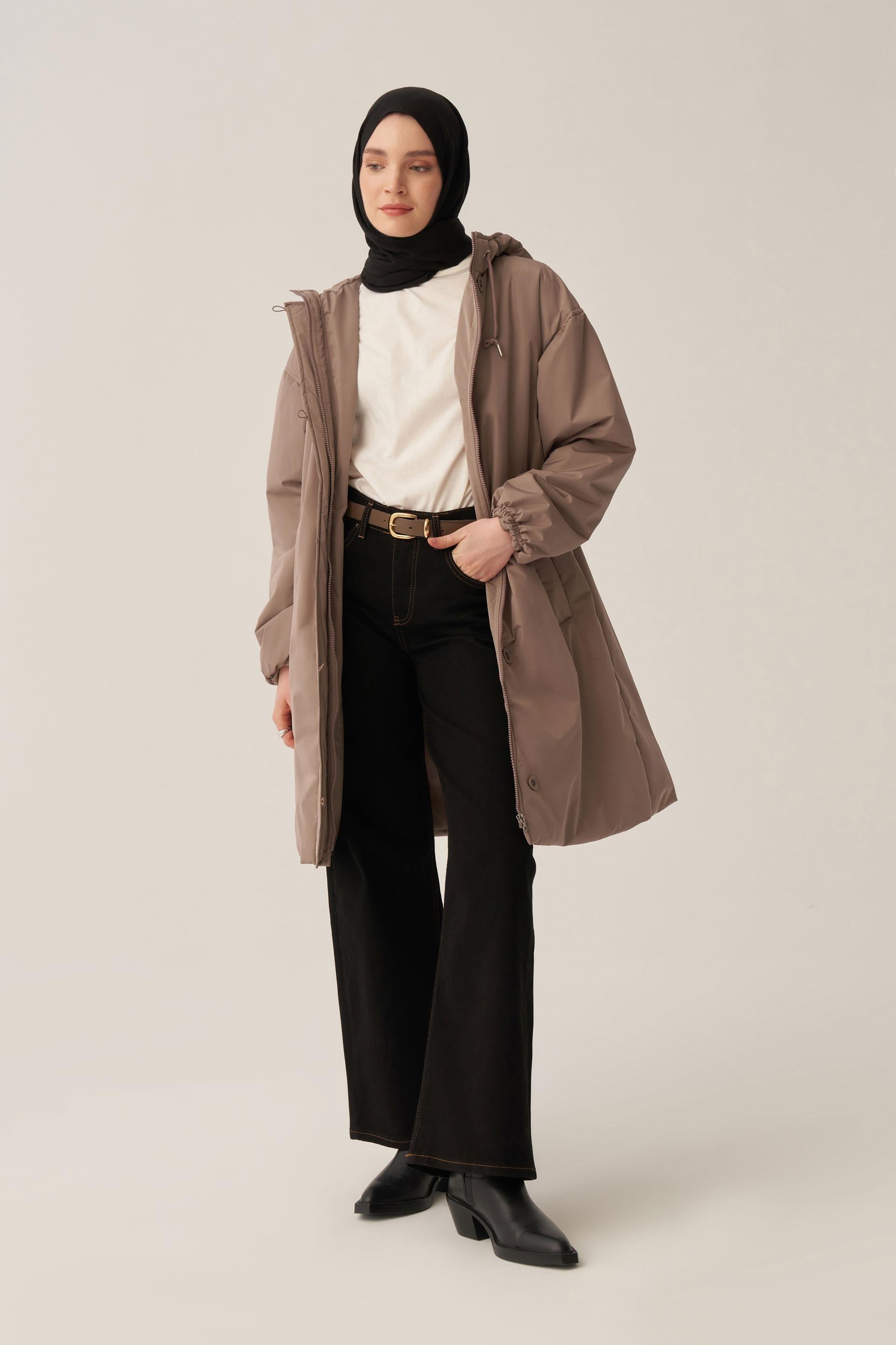 Vizon-Kemerli Relax Şişme Mont