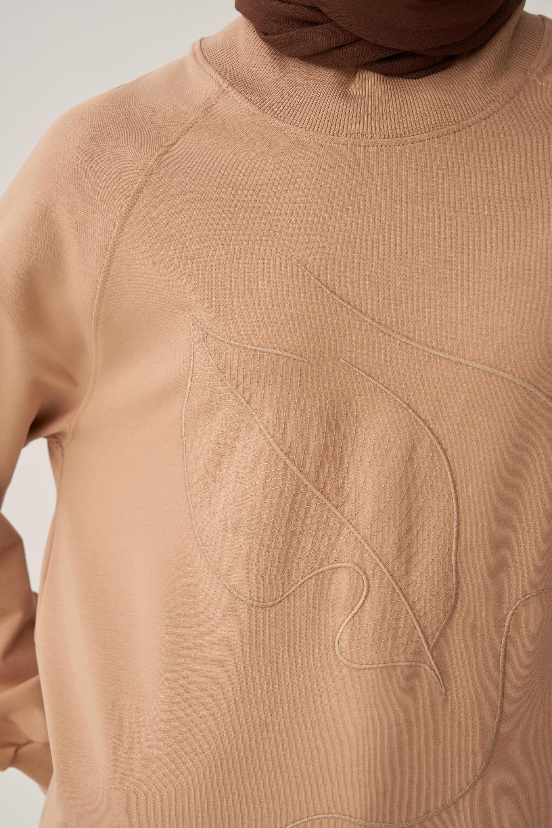 Vizon-Nakışlı Uzun Tunik