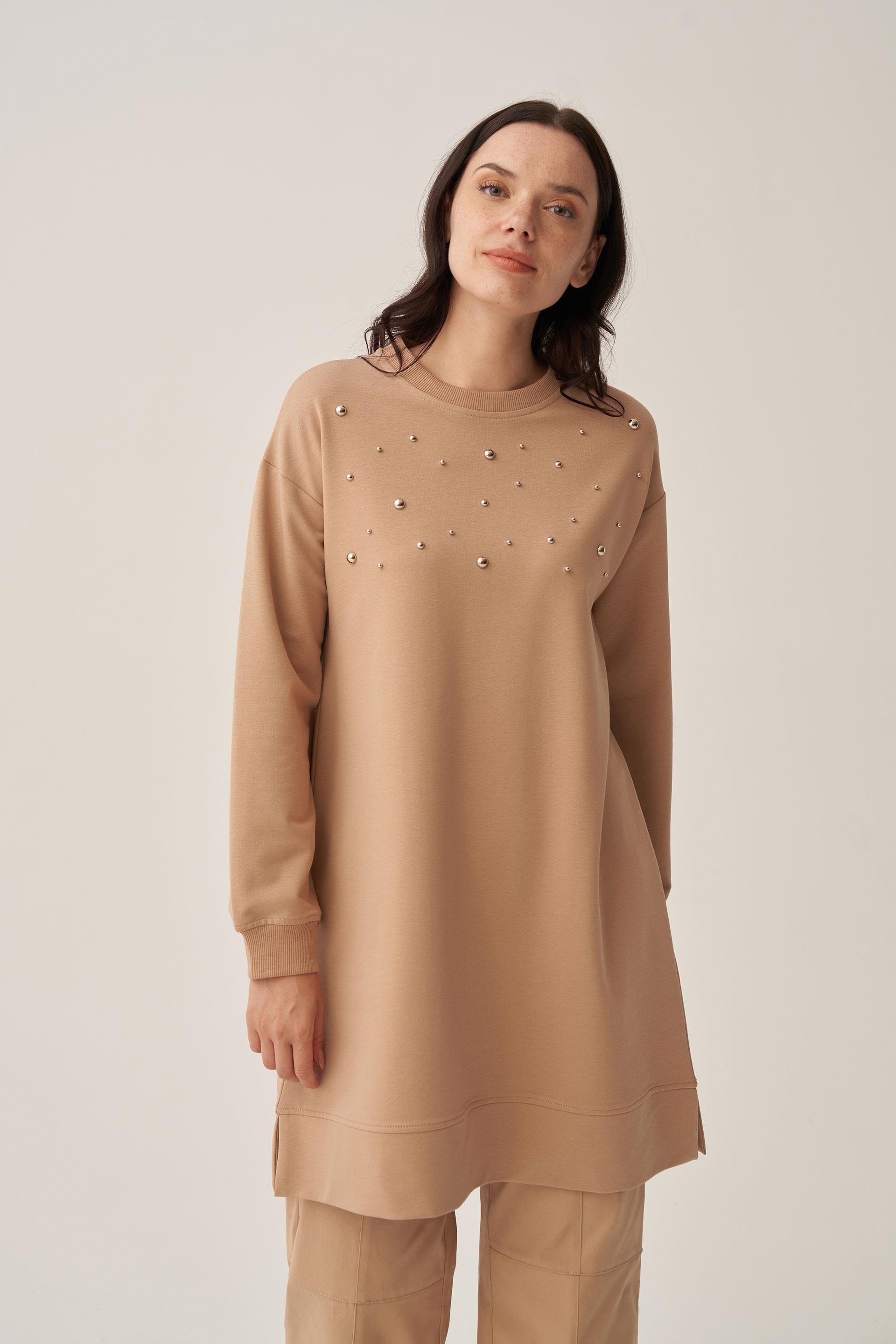 Vizon-Pamuklu Droplu Sweat