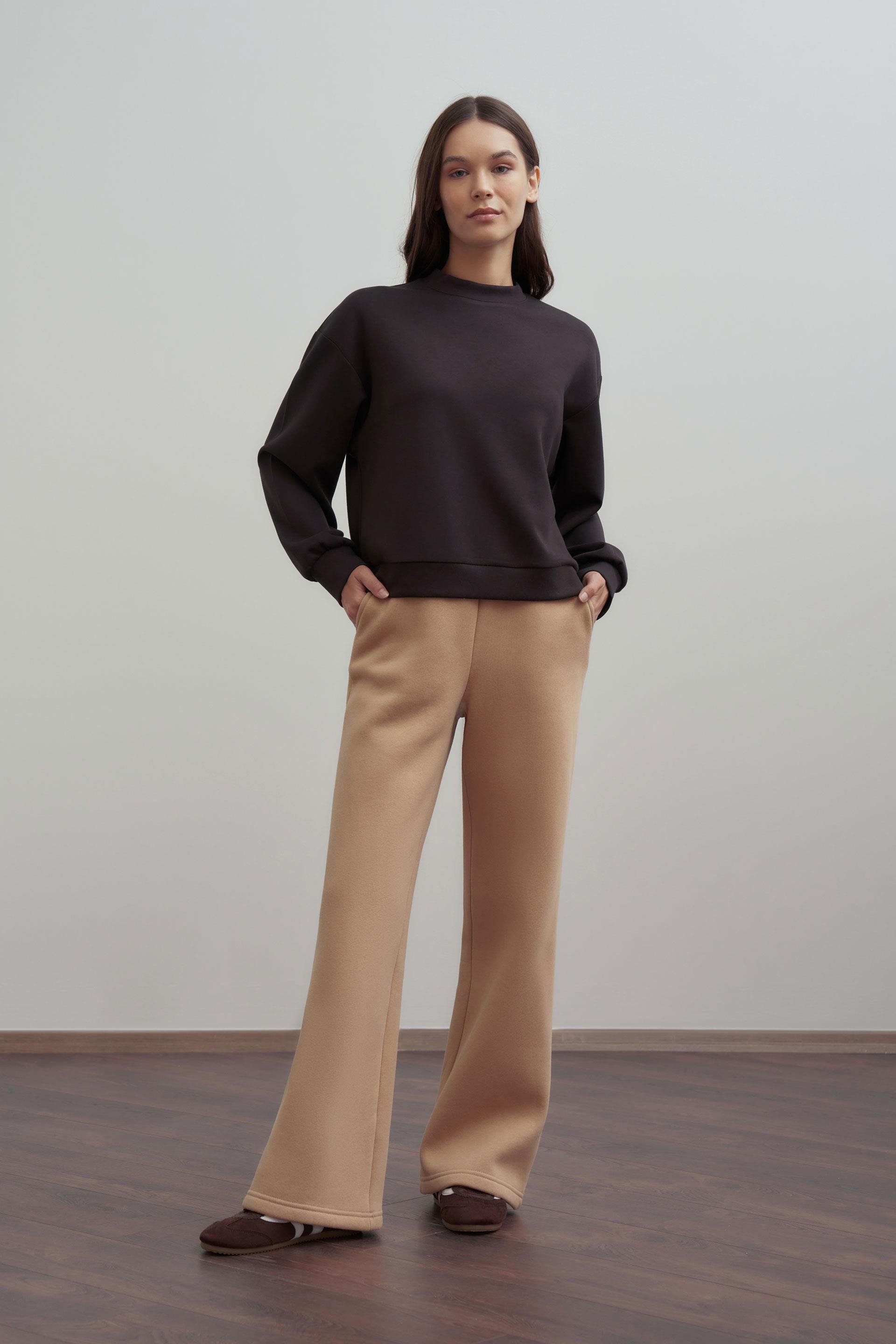 Vizon-Pamuklu Geniş Paça Eşofman Altı